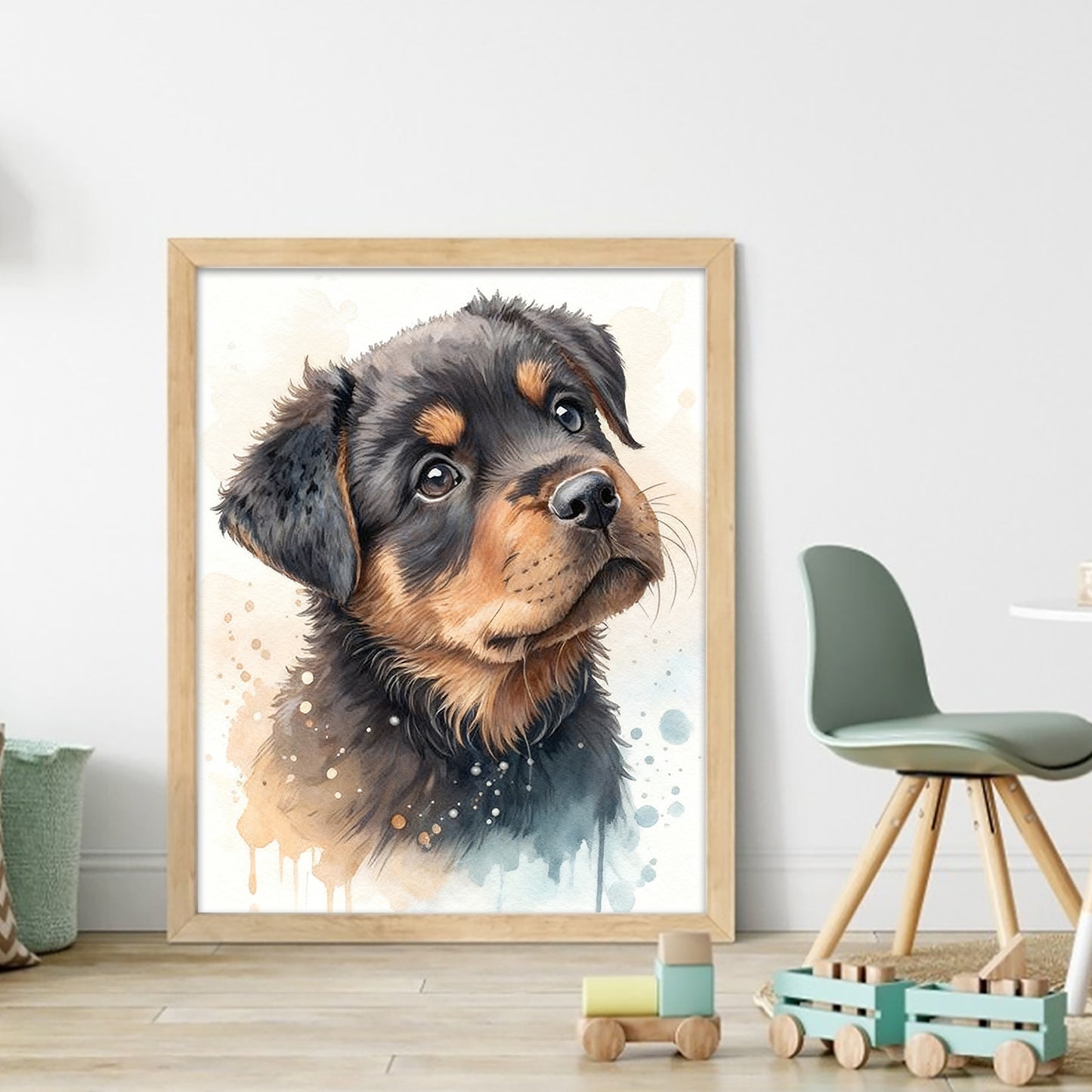 Rottweiler-Dog - Full 11CT Stamped Cross Stitch 40x50CM - Huacan