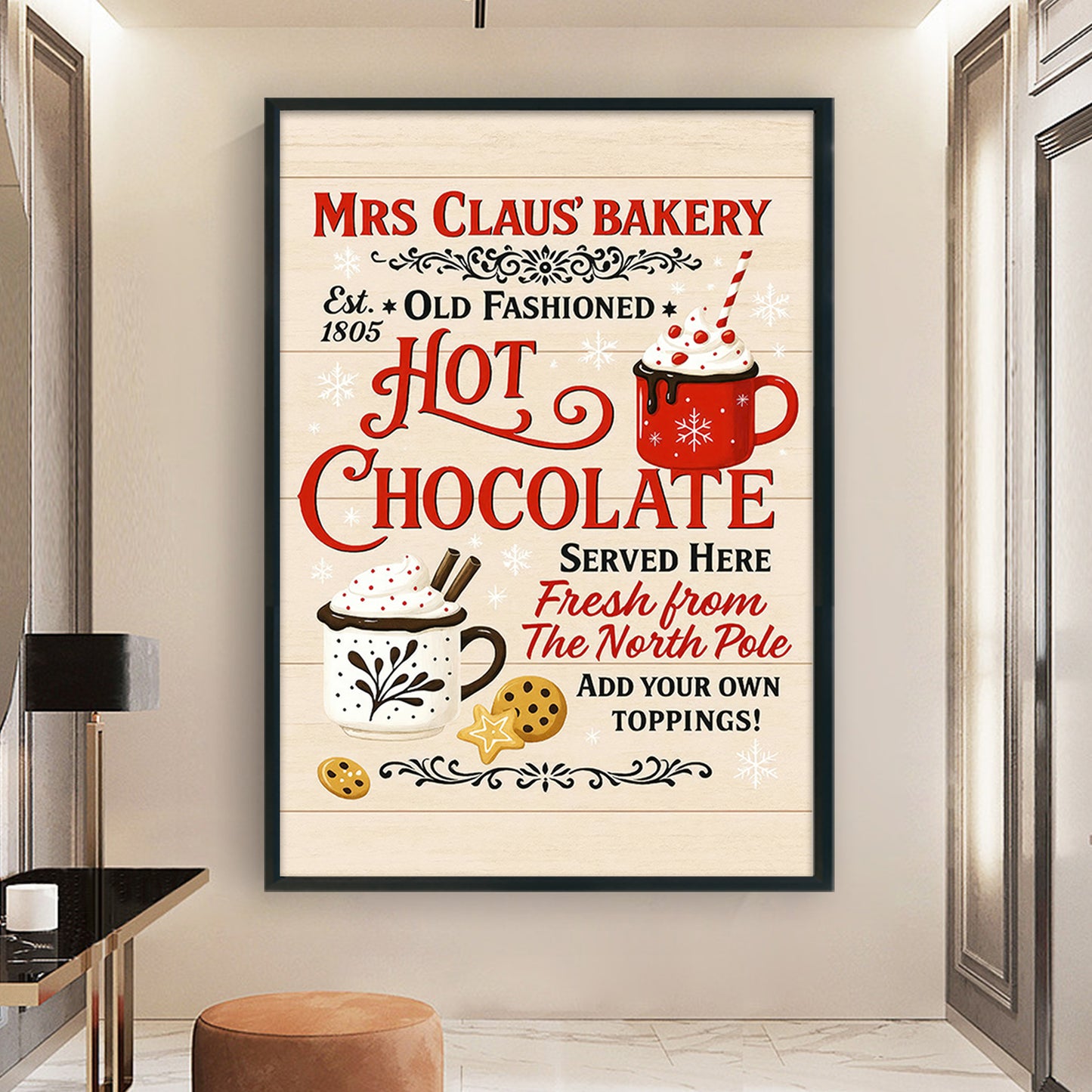 Christmas Poster - Full 11CT Counted Cross Stitch 40x60CM - Huacan