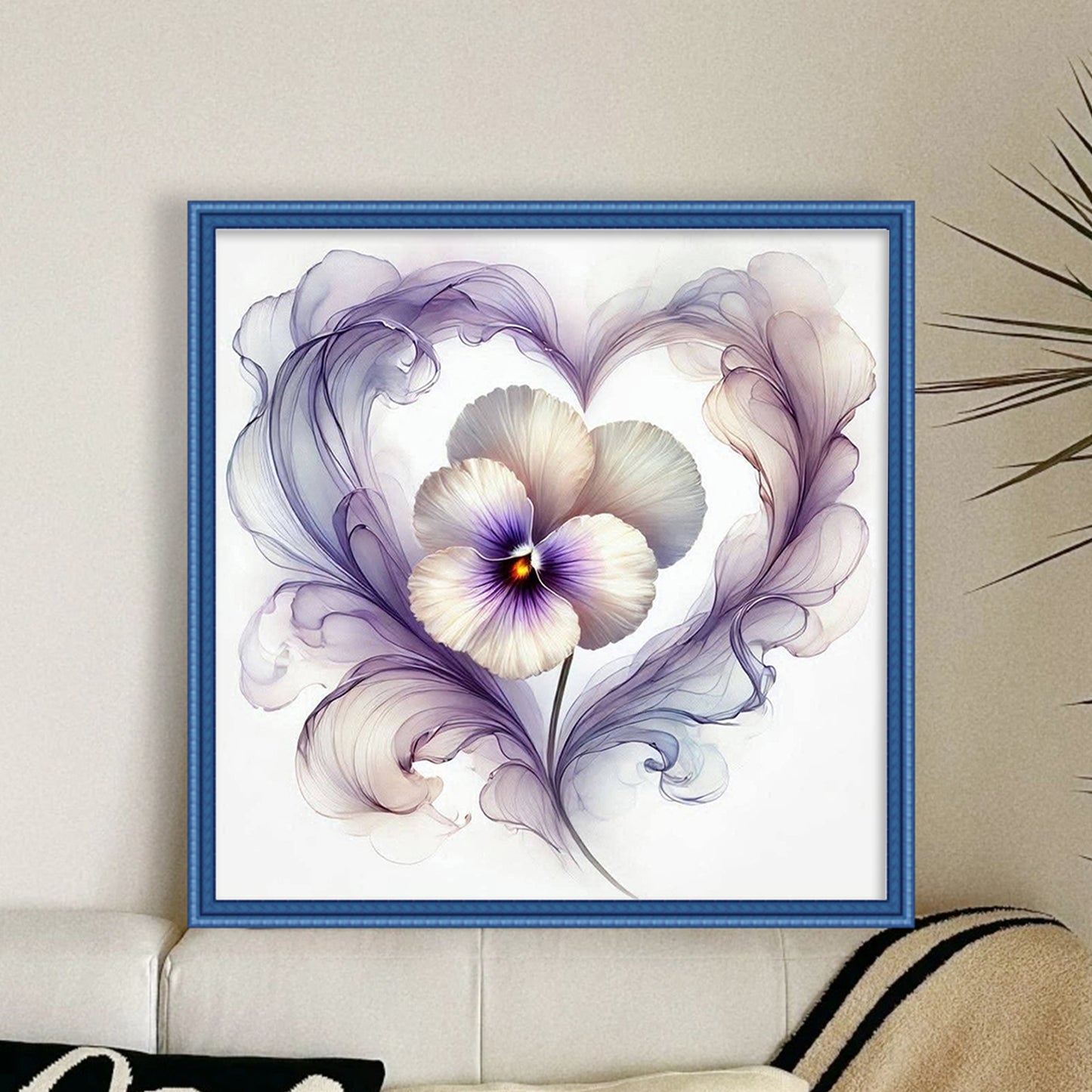 Pansy - Full 11CT Counted Cross Stitch 40x40CM - Huacan