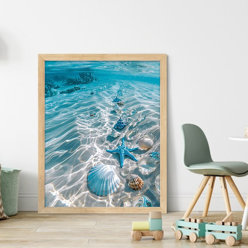 Beach - Full 11CT Counted Cross Stitch 40x50CM - Huacan