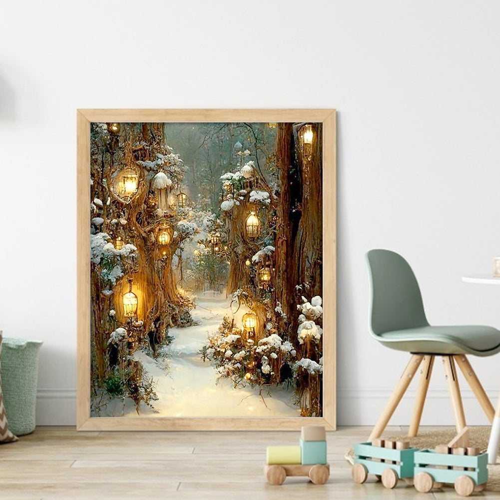 Dreamy Forest - Full 14CT Counted Cross Stitch 40x50CM - Yishu
