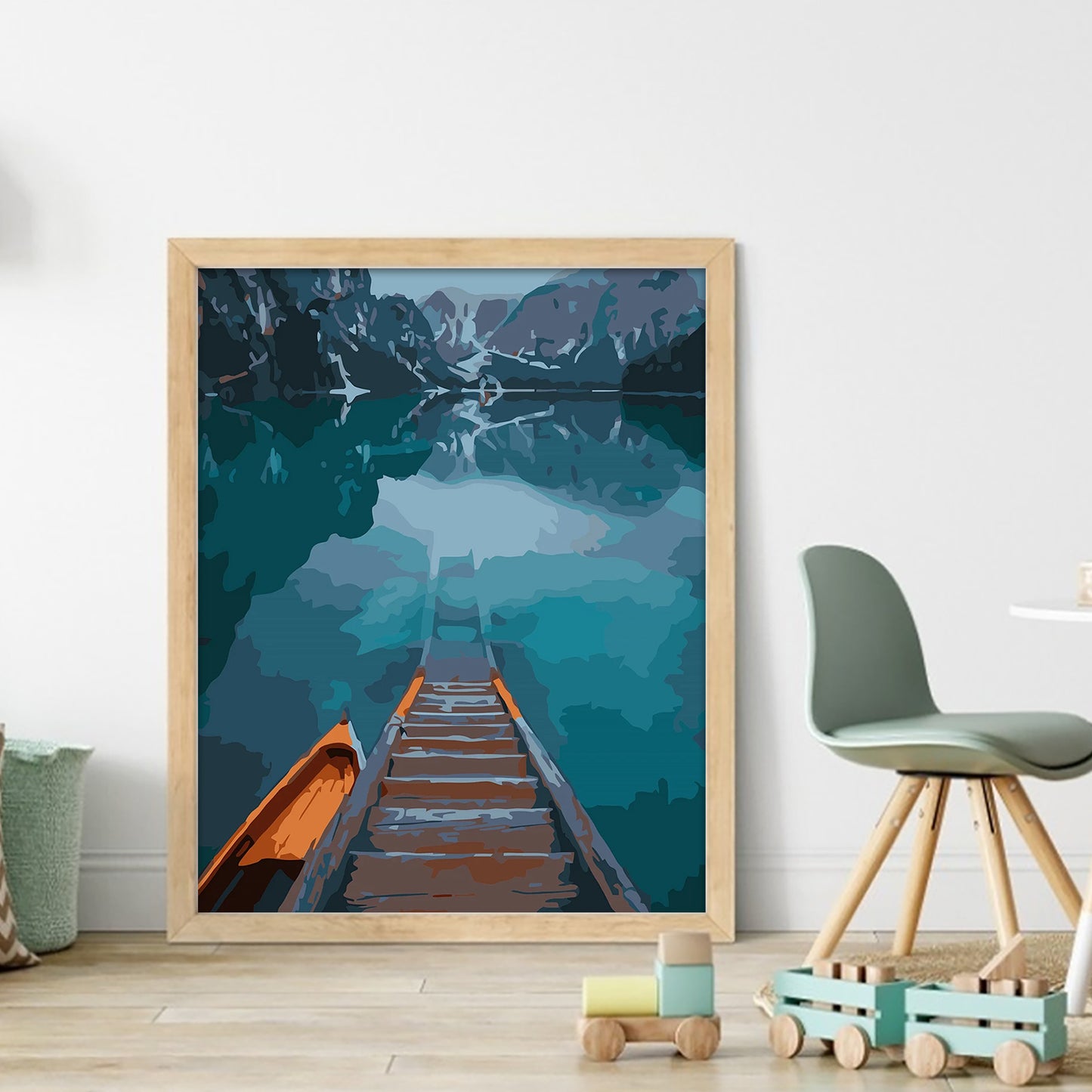 Lake - Full 11CT Stamped Cross Stitch 40x50CM - Huacan