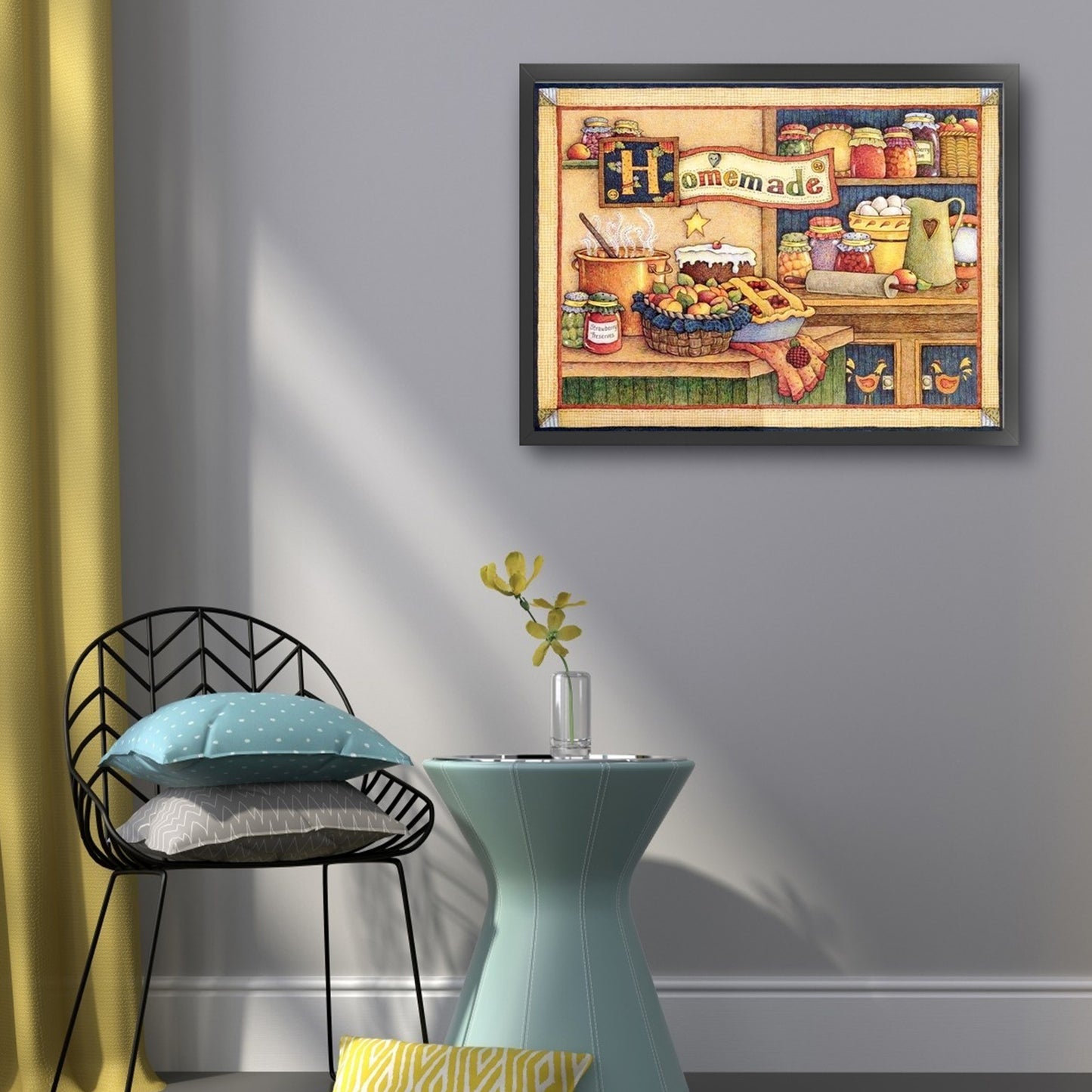 Dessert Hut - Full 14CT Stamped Cross Stitch 50x40CM - Huacan