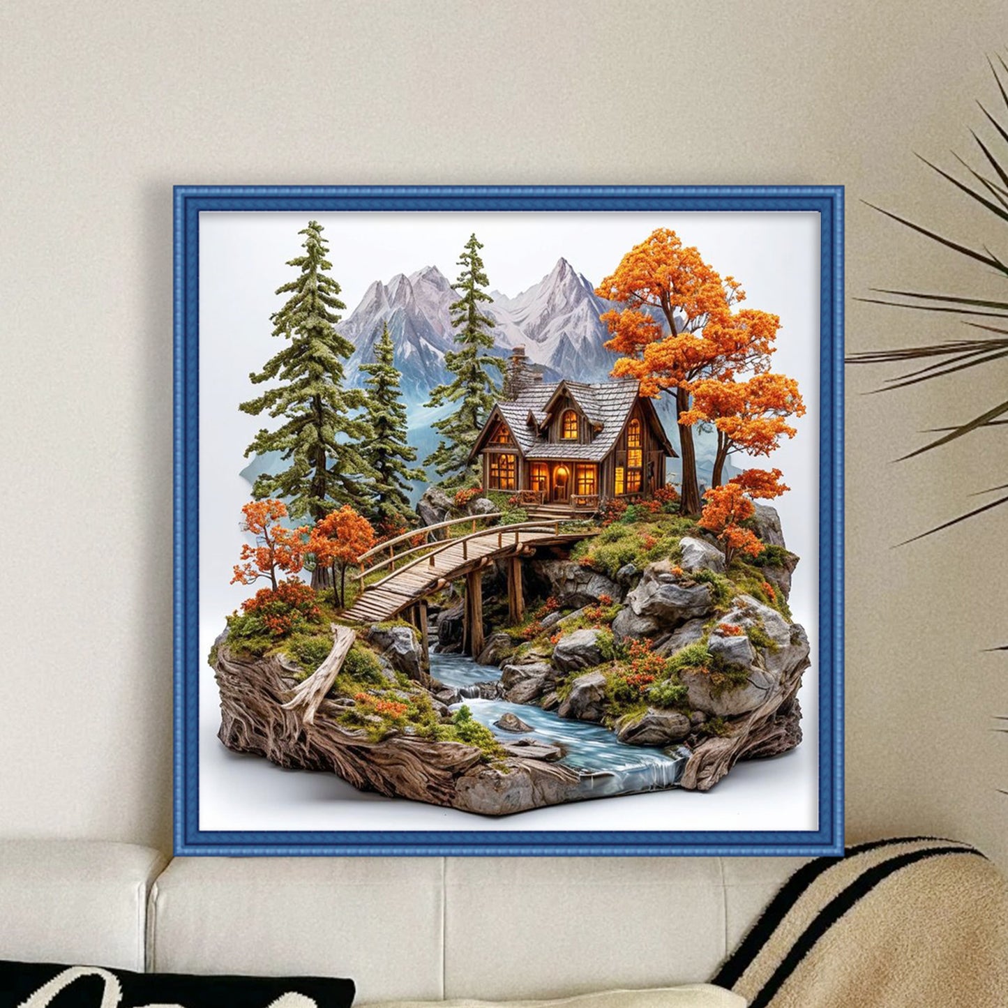 Autumn Scenery - Full 11CT Counted Cross Stitch 50x50CM - Huacan