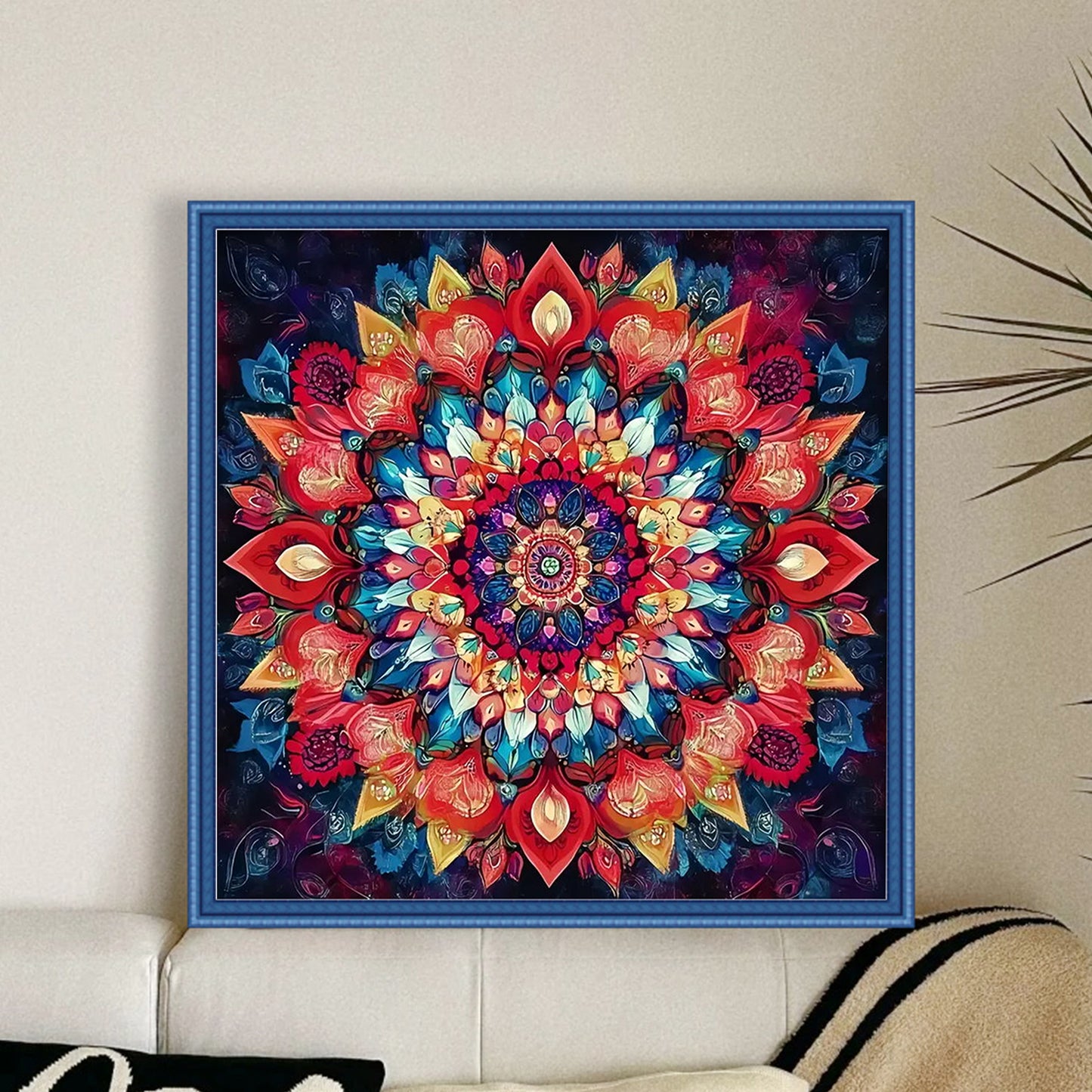 Datura - Full 11CT Stamped Cross Stitch 40x40CM - Huacan