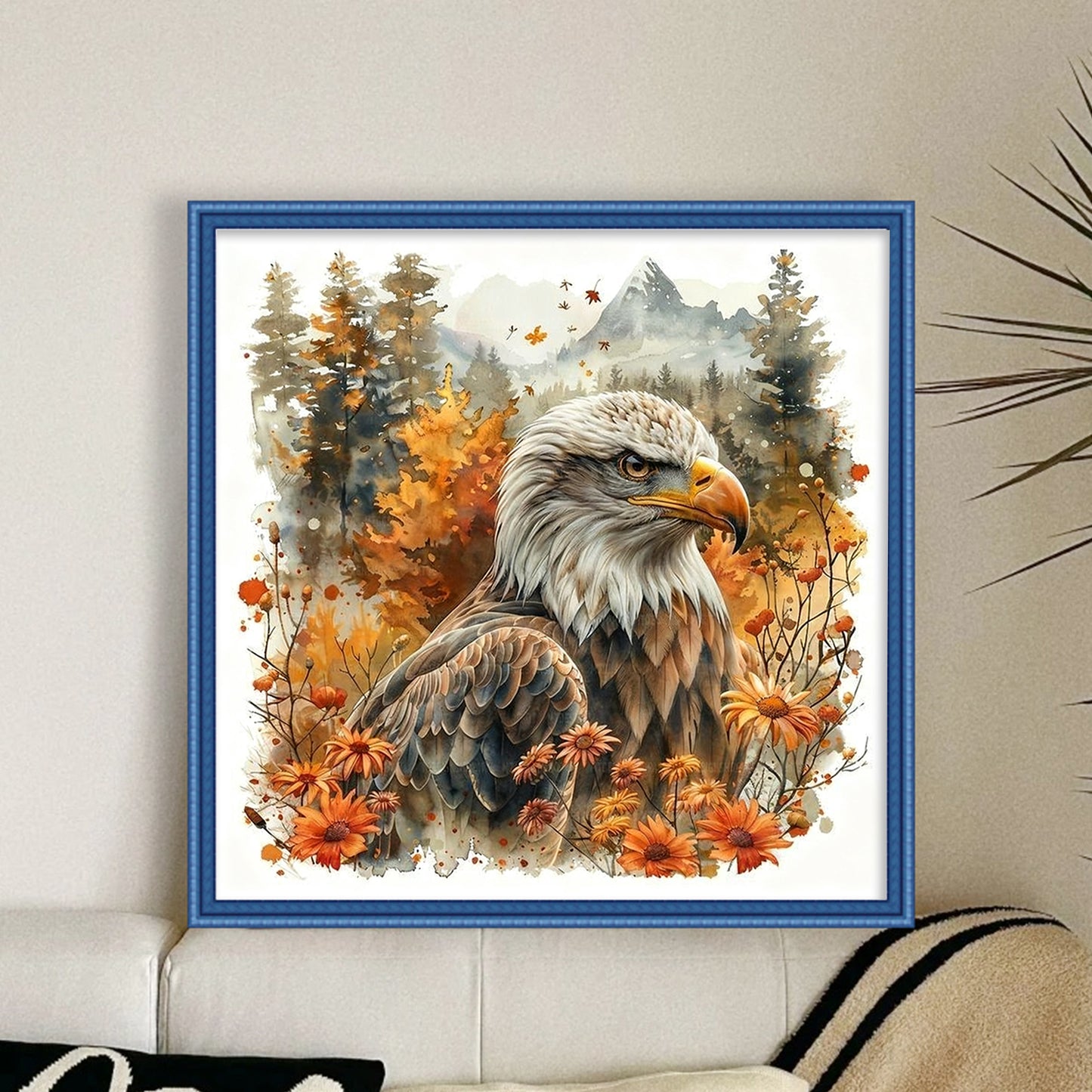 Animal - Full 11CT Stamped Cross Stitch 45x45CM - Huacan