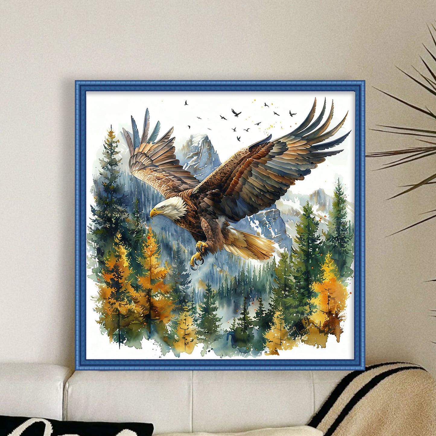 Animal - Full 11CT Stamped Cross Stitch 45x45CM - Huacan