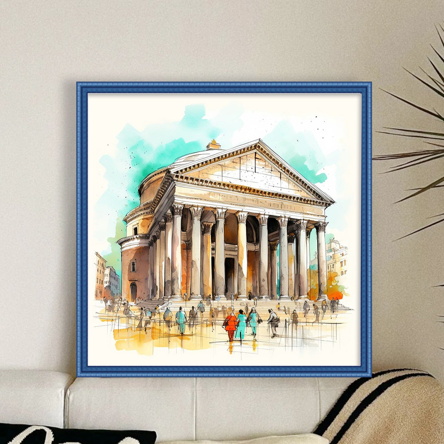 Pantheon - Full 18CT Stamped Cross Stitch 25x25CM - Huacan