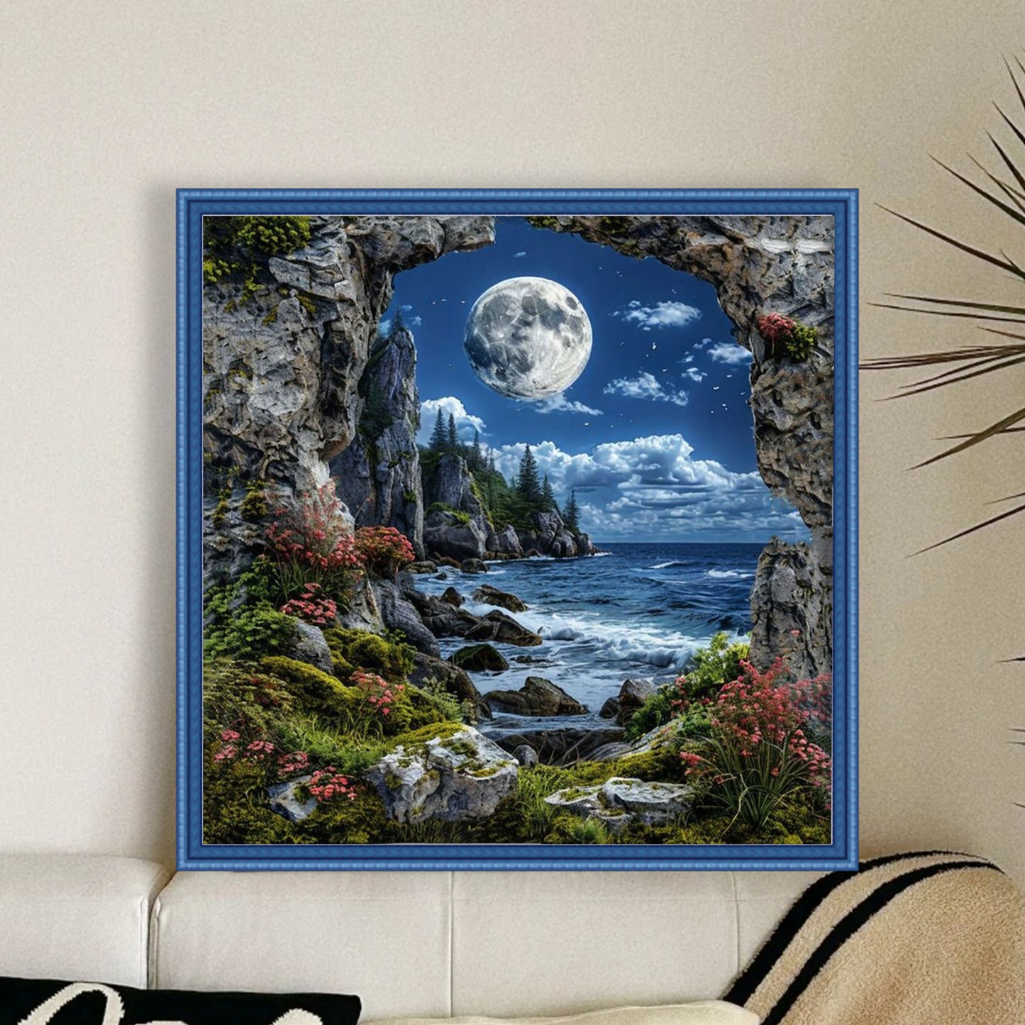 Forest Scenery - Full 14CT Counted Cross Stitch 40x40CM - Yishu