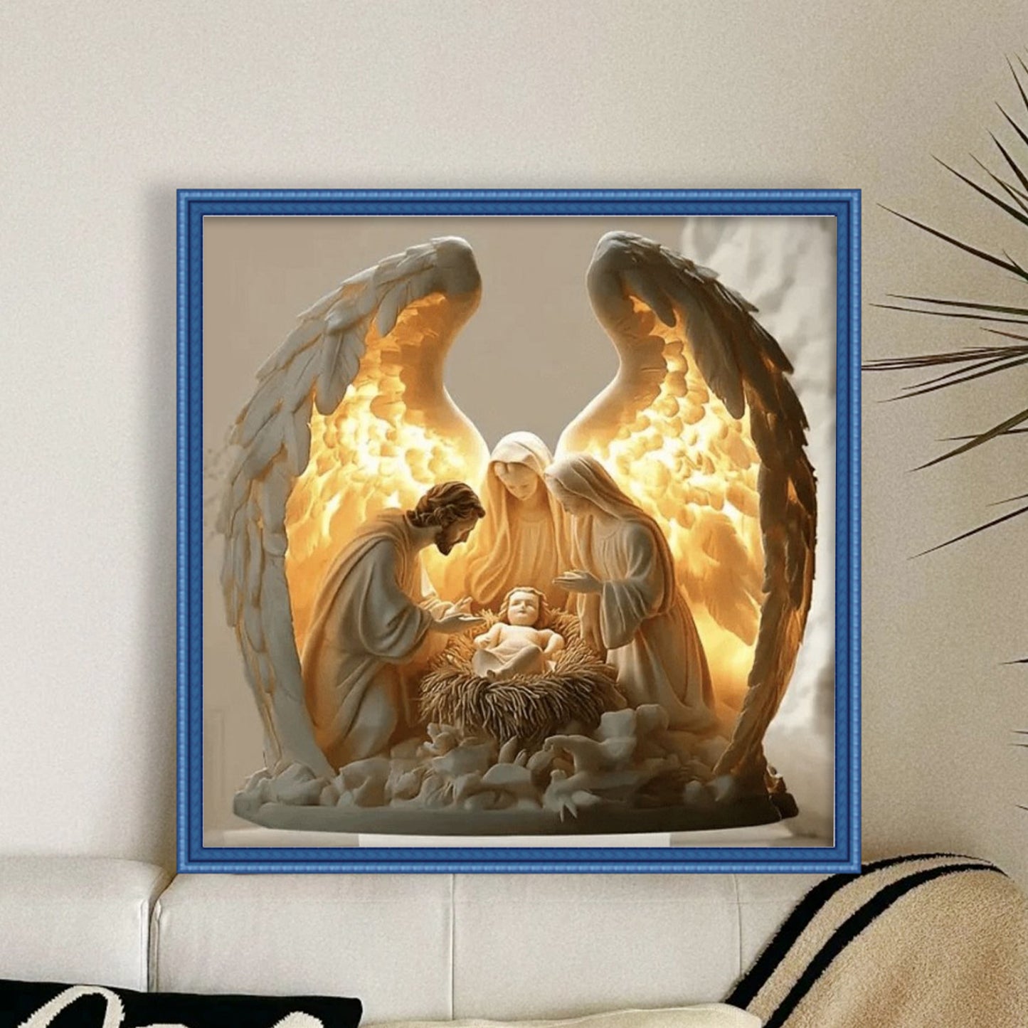 Jesus - Full 14CT Counted Cross Stitch 40x40CM - Yishu