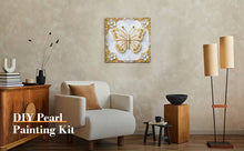 Load image into Gallery viewer, DIY Pearl Painting Kit 25x25CM Butterfly Framed Handmade Pearl Material Art Set Room Wall Decoration