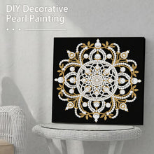 Load image into Gallery viewer, DIY Pearl Painting Kit 25x25CM Mandala Framed Handmade Pearl Material Art Set Room Wall Decoration
