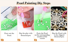 Load image into Gallery viewer, DIY Pearl Painting Kit 25x25CM Mandala Framed Handmade Pearl Material Art Set Room Wall Decoration