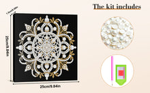 Load image into Gallery viewer, DIY Pearl Painting Kit 25x25CM Mandala Framed Handmade Pearl Material Art Set Room Wall Decoration