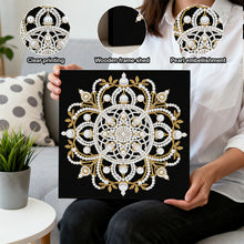Load image into Gallery viewer, DIY Pearl Painting Kit 25x25CM Mandala Framed Handmade Pearl Material Art Set Room Wall Decoration