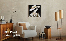 Load image into Gallery viewer, DIY Pearl Painting Kit 25x25CM Lady Framed Handmade Pearl Material Art Set Room Wall Decoration