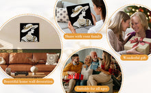 Load image into Gallery viewer, DIY Pearl Painting Kit 25x25CM Lady Framed Handmade Pearl Material Art Set Room Wall Decoration