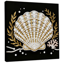 Load image into Gallery viewer, DIY Pearl Painting Kit 25x25CM Seashell Framed Handmade Pearl Material Art Set Room Wall Decoration