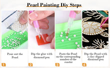 Load image into Gallery viewer, DIY Pearl Painting Kit 25x25CM Turtle Framed Handmade Pearl Material Art Set Room Wall Decoration