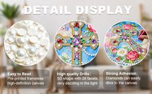 Load image into Gallery viewer, DIY Pearl Painting Kit 25x25CM Cross Framed Handmade Pearl Material Art Set Room Wall Decoration