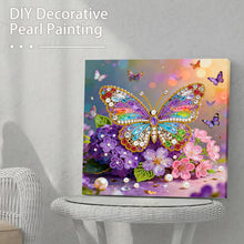 Load image into Gallery viewer, DIY Pearl Painting Kit 25x25CM Butterfly Framed Handmade Pearl Material Art Set Room Wall Decoration
