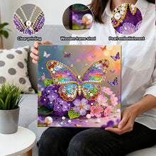 Load image into Gallery viewer, DIY Pearl Painting Kit 25x25CM Butterfly Framed Handmade Pearl Material Art Set Room Wall Decoration