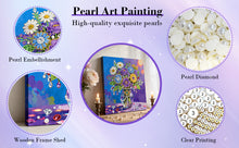 Load image into Gallery viewer, DIY Pearl Painting Kit 25x25CM Vase Framed Handmade Pearl Material Art Set Room Wall Decoration