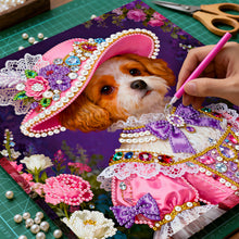 Load image into Gallery viewer, DIY Pearl Painting Kit 25x25CM Dog Framed Handmade Pearl Material Art Set Room Wall Decoration
