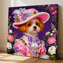 Load image into Gallery viewer, DIY Pearl Painting Kit 25x25CM Dog Framed Handmade Pearl Material Art Set Room Wall Decoration