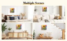 Load image into Gallery viewer, DIY Pearl Painting Kit 25x25CM Sunflower Framed Handmade Pearl Material Art Set Room Wall Decoration