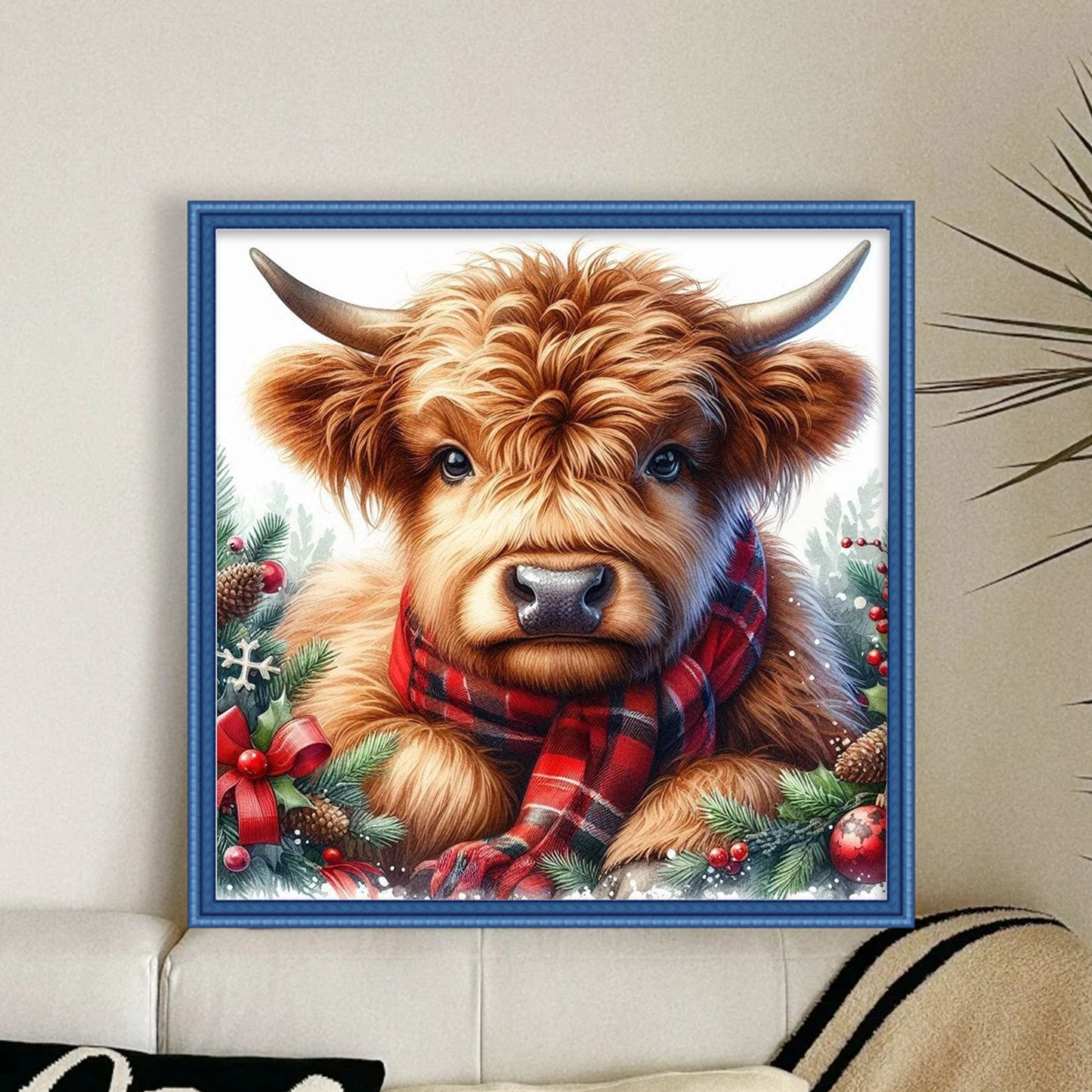 Consume Cattle - Full 11CT Stamped Cross Stitch 40x40CM - Yishu