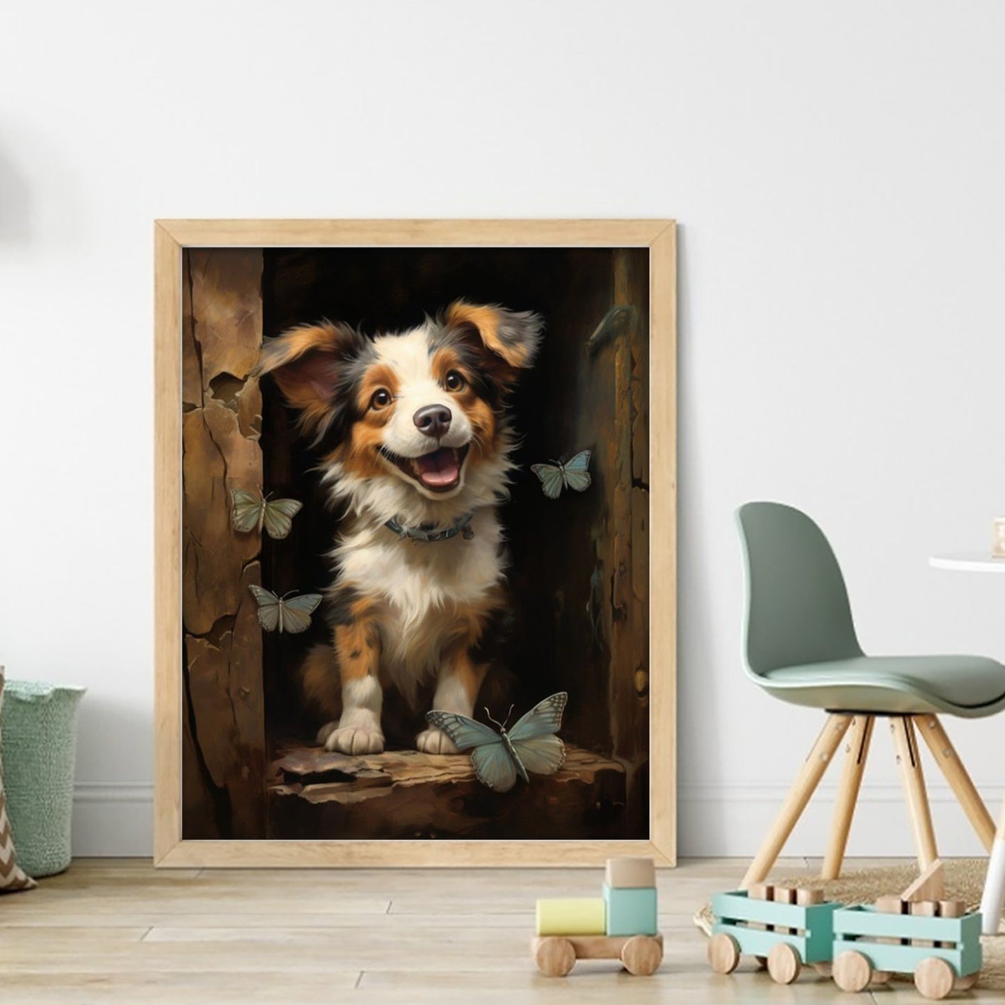 Dog - Full 11CT Stamped Cross Stitch 40x50CM - Huacan
