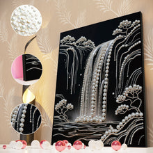 Load image into Gallery viewer, DIY Pearl Painting Kit 30x40CM Waterfall Framed Handmade Pearl Material Art Set Room Wall Decoration