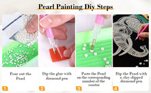 Load image into Gallery viewer, DIY Pearl Painting Kit 30x40CM Elephant Framed Handmade Pearl Material Art Set Room Wall Decoration