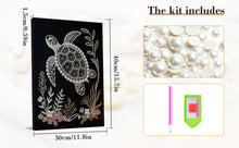 Load image into Gallery viewer, DIY Pearl Painting Kit 30x40CM Turtle Framed Handmade Pearl Material Art Set Room Wall Decoration