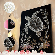 Load image into Gallery viewer, DIY Pearl Painting Kit 30x40CM Turtle Framed Handmade Pearl Material Art Set Room Wall Decoration