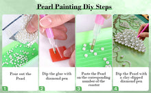 Load image into Gallery viewer, DIY Pearl Painting Kit 30x40CM Grape Framed Handmade Pearl Material Art Set Room Wall Decoration