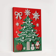 Load image into Gallery viewer, DIY Pearl Painting Kit 30x40CM Christmas Tree Framed Handmade Pearl Material Art Set Room Wall Decoration