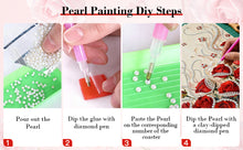Load image into Gallery viewer, DIY Pearl Painting Kit 30x40CM Rose Framed Handmade Pearl Material Art Set Room Wall Decoration
