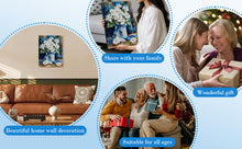 Load image into Gallery viewer, DIY Pearl Painting Kit 30x40CM Blue Vase Framed Handmade Pearl Material Art Set Room Wall Decoration