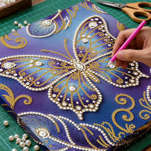 Load image into Gallery viewer, DIY Pearl Painting Kit 25x25CM Butterfly Framed Handmade Pearl Material Art Set Room Wall Decoration