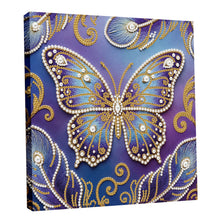 Load image into Gallery viewer, DIY Pearl Painting Kit 25x25CM Butterfly Framed Handmade Pearl Material Art Set Room Wall Decoration
