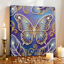 Load image into Gallery viewer, DIY Pearl Painting Kit 25x25CM Butterfly Framed Handmade Pearl Material Art Set Room Wall Decoration