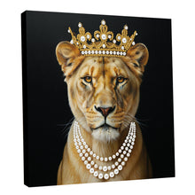 Load image into Gallery viewer, DIY Pearl Painting Kit 25x25CM Leopard Framed Handmade Pearl Material Art Set Room Wall Decoration