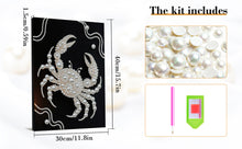 Load image into Gallery viewer, DIY Pearl Painting Kit 30x40CM Crab Framed Handmade Pearl Material Art Set Room Wall Decoration