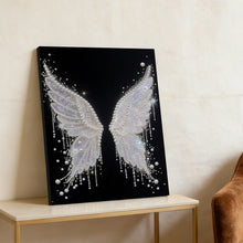 Load image into Gallery viewer, DIY Pearl Painting Kit 30x40CM Wing Framed Handmade Pearl Material Art Set Room Wall Decoration