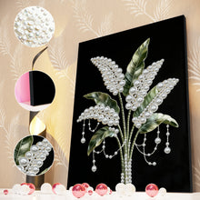 Load image into Gallery viewer, DIY Pearl Painting Kit 30x40CM Flower Framed Handmade Pearl Material Art Set Room Wall Decoration