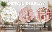 Load image into Gallery viewer, DIY Pearl Painting Kit 40x50CM Castle Framed Handmade Pearl Material Art Set Room Wall Decoration