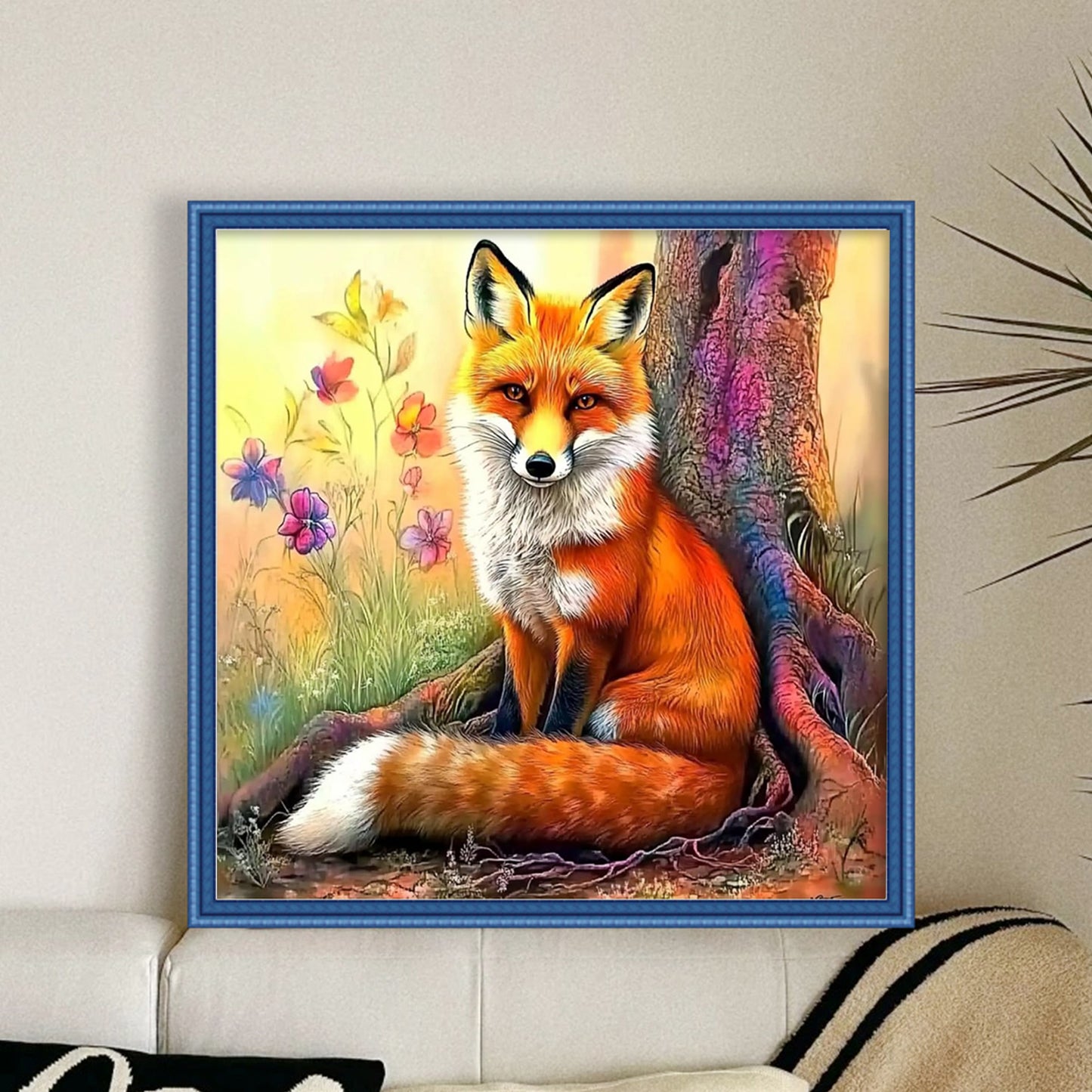 Animal - Full 11CT Stamped Cross Stitch 40x40CM - Yishu