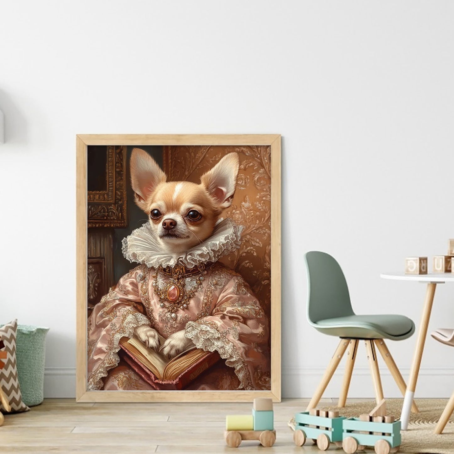 Royal Dog - Full 11CT Stamped Cross Stitch 40x55CM - Huacan